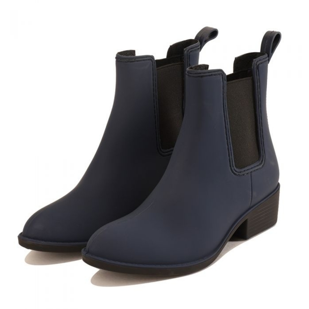 Jeffrey Campbell Stormy Matte Blue Rubber Short Rain Boot Size 8 - Picture 1 of 8